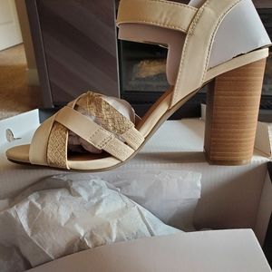 Torrid tan block heel size 10